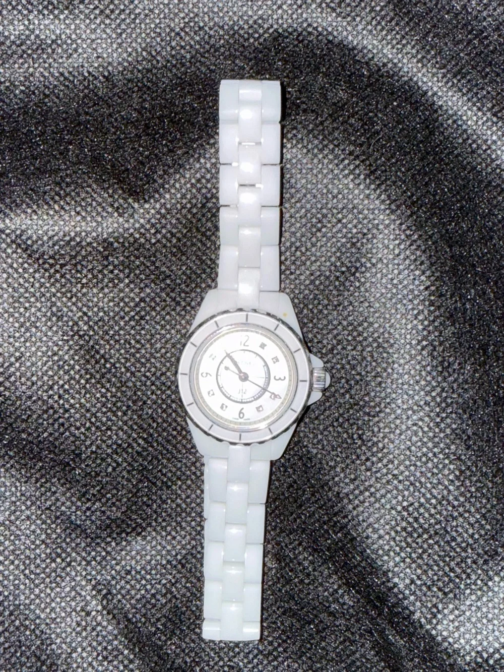 Chanel ceramic diamond faced